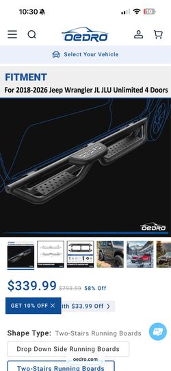 OEDRA running boards /side steps