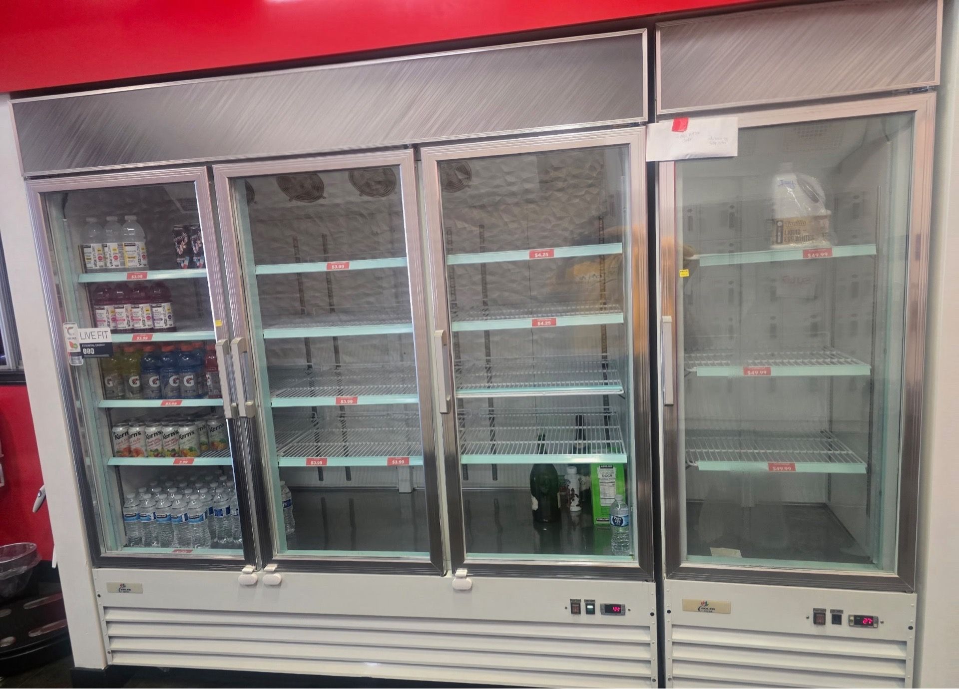 NSF 3-Door Commercial Glass Reach-In Refrigerator – SG1.9L3-HC – Excellent Condition!