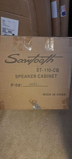 Sawtooth speaker cabinet.
