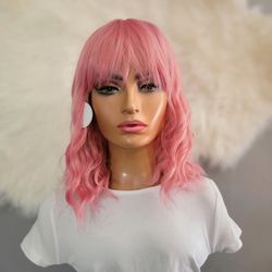 Golden Pink  Syntheyic Hair Wig New 14" 