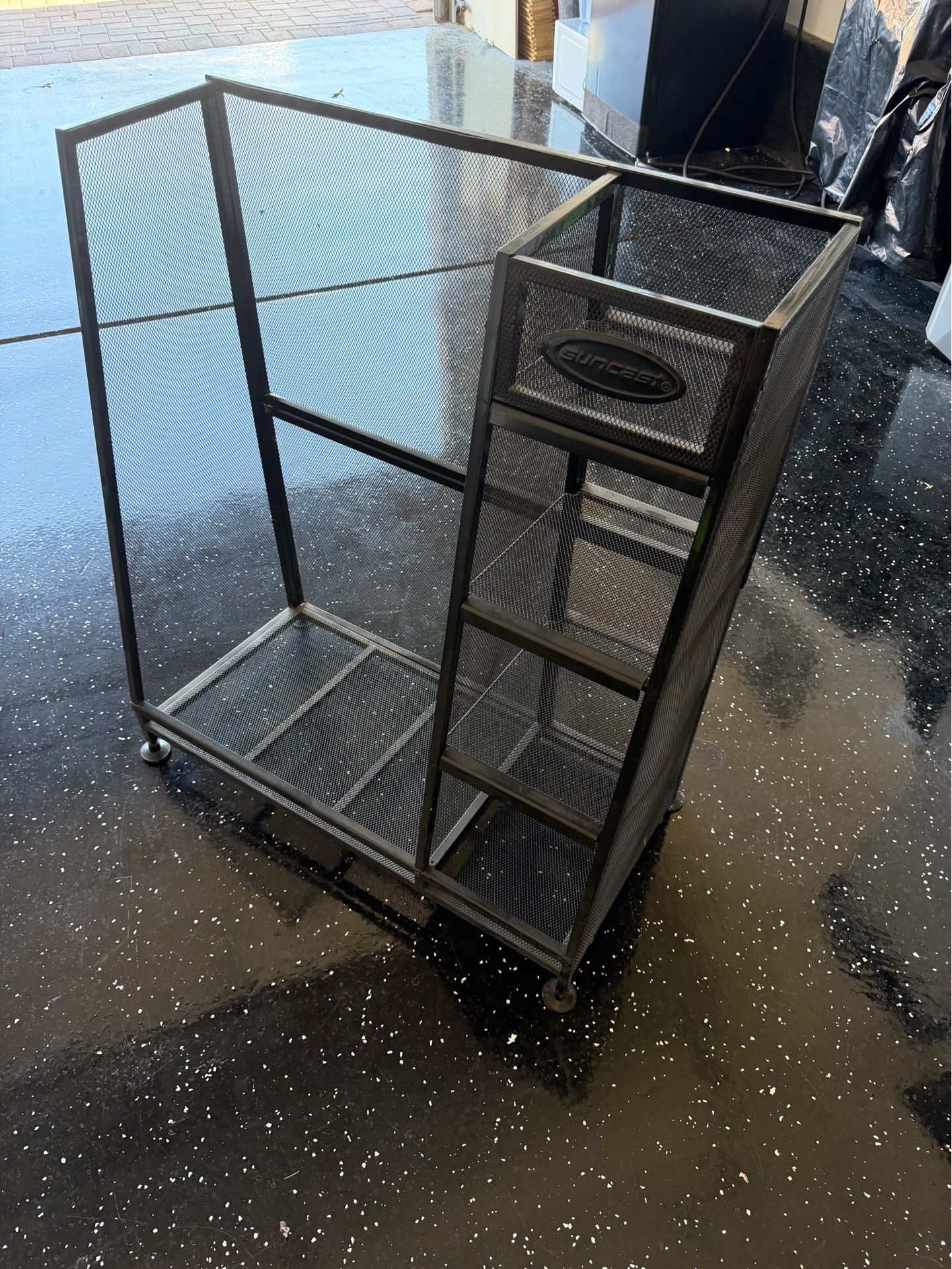 Suncast Black Metal Golf Storage