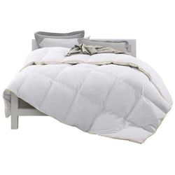 White Down Comforter Down Duvet Insert 100% Cotton Shell Down Proof, Baffle Box Stitched for All Season King Size