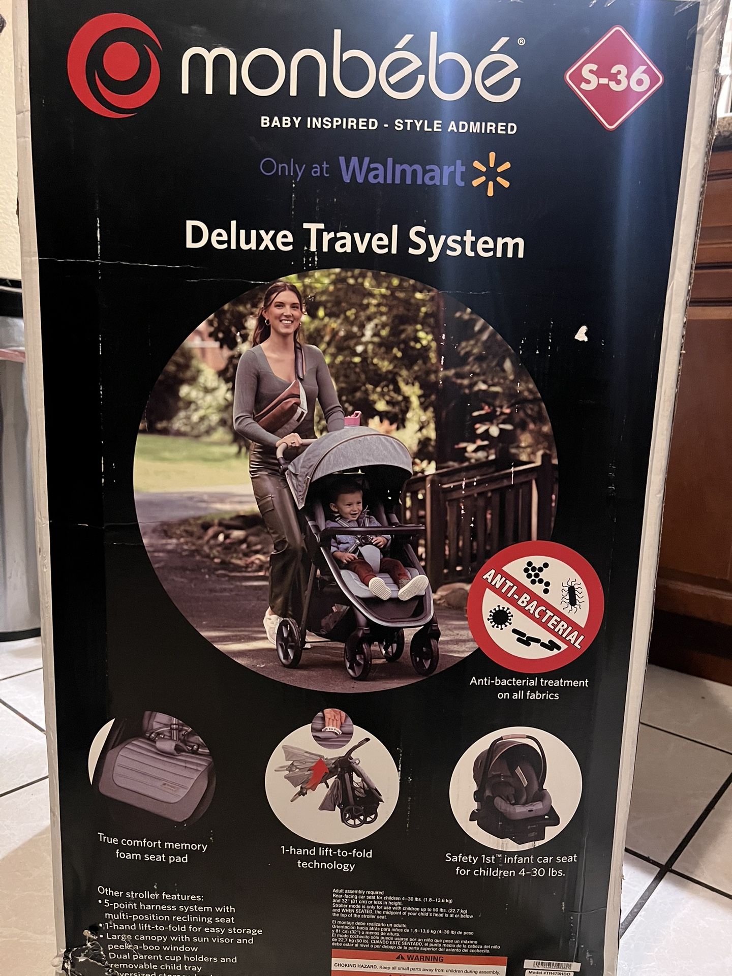 NEW- Monbebe Deluxe Travel System