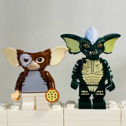 Gremlins Gizmo and Spike Minifigures Pair | New Custom LEGO Compatible Toys