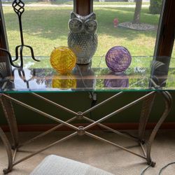 Glass Library Table 