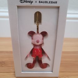 Disney X BAUBLEBAR Mickey Mouse Keychain PINK & RED New in Box