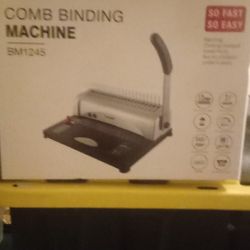 New Tianse BM 1245 Comb Binding Michine 