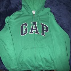 Green Gap Zip Up Large 