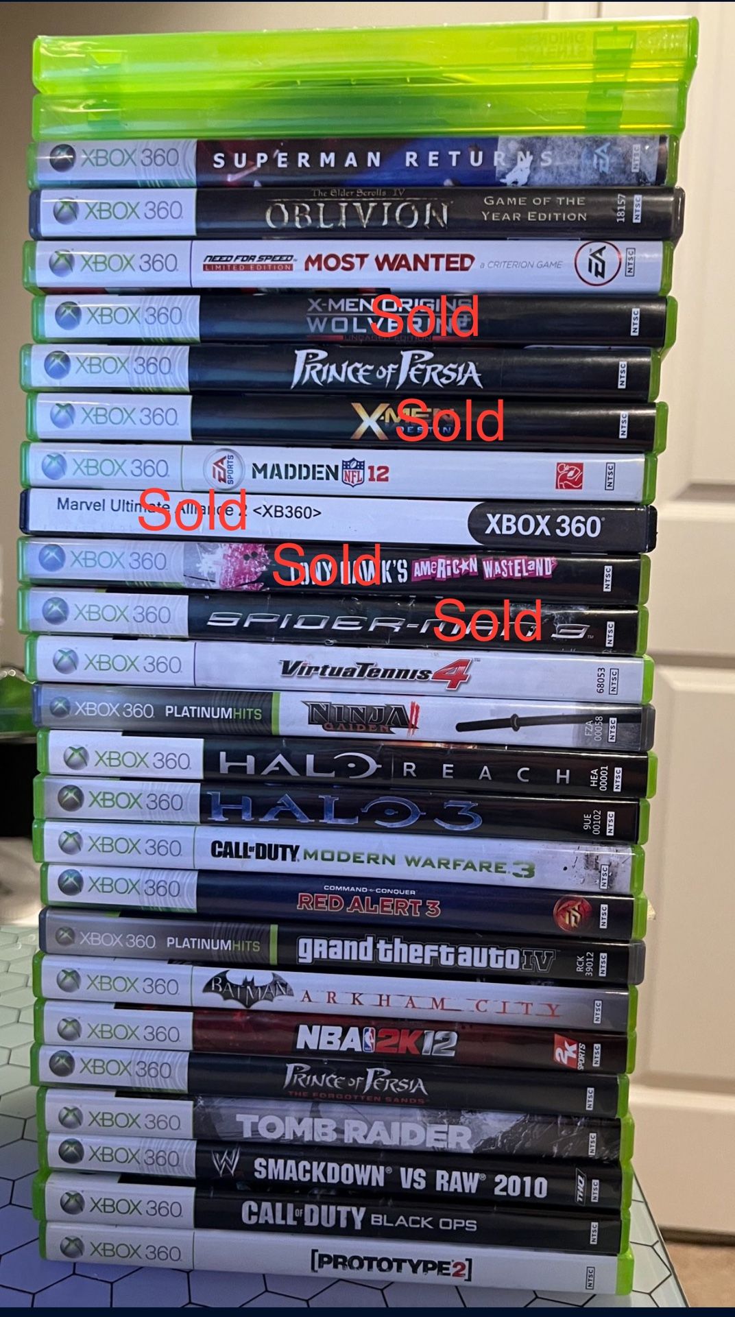 Xbox 360 Games- Can be Individually sold!