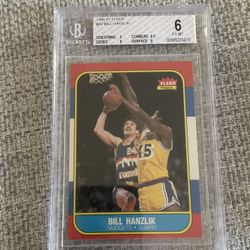 1986 Fleer Bill Hanzlik GRADED