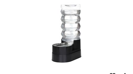 RIZZARI 9L Elevated Dog Waterer: Large Capacity Hydration Raised Drinking Height/No Filter Maintenance/No Power Needed /Gravity Refill/Stainless Steel