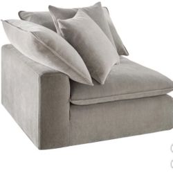 Costco: Sereen Fabric Corner Chair with 2 Pillows, Taupe