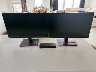 Lenovo ThinkVision Dual Monitor Set with ThinkPad Dock