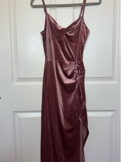 Pink velvet Dress