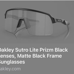 Oakley Sutro Lite Prizm Black Lenses, Matte Black Frame Sunglasses