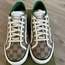  Gucci Canvas GG Beige Ebony Sneaker 1977 Gucci Original 
