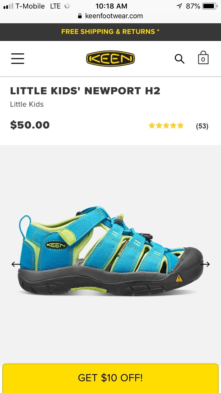 Keen Hawaiian Blue/Green Sandals