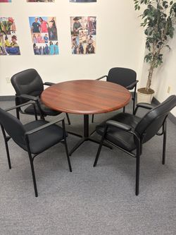 Office table with 4 chairs