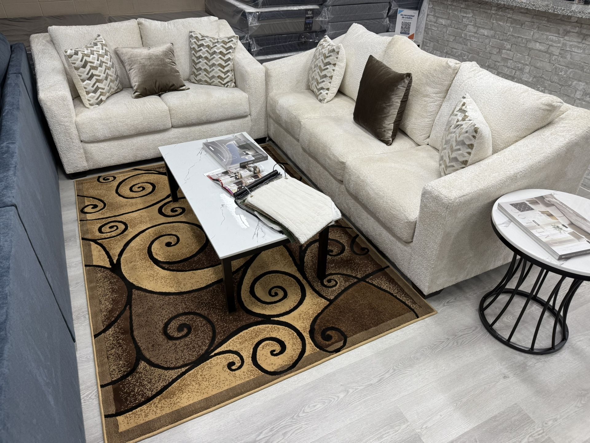NEW SOFA SET LIGHT BEIGE 