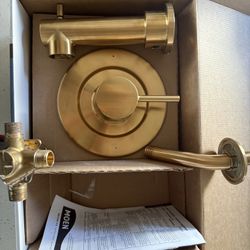 MOEN Brushed Gold Handle Tub spout 