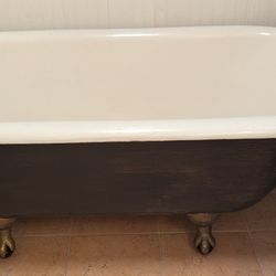 Classic Clawfoot tub & updated faucet/shower setup