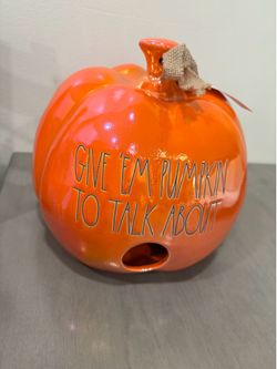 Pumpkin bird feeder