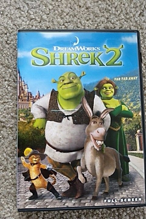 Shrek 1 and 2 DVDs