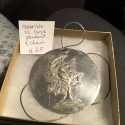 925 reversible pendant