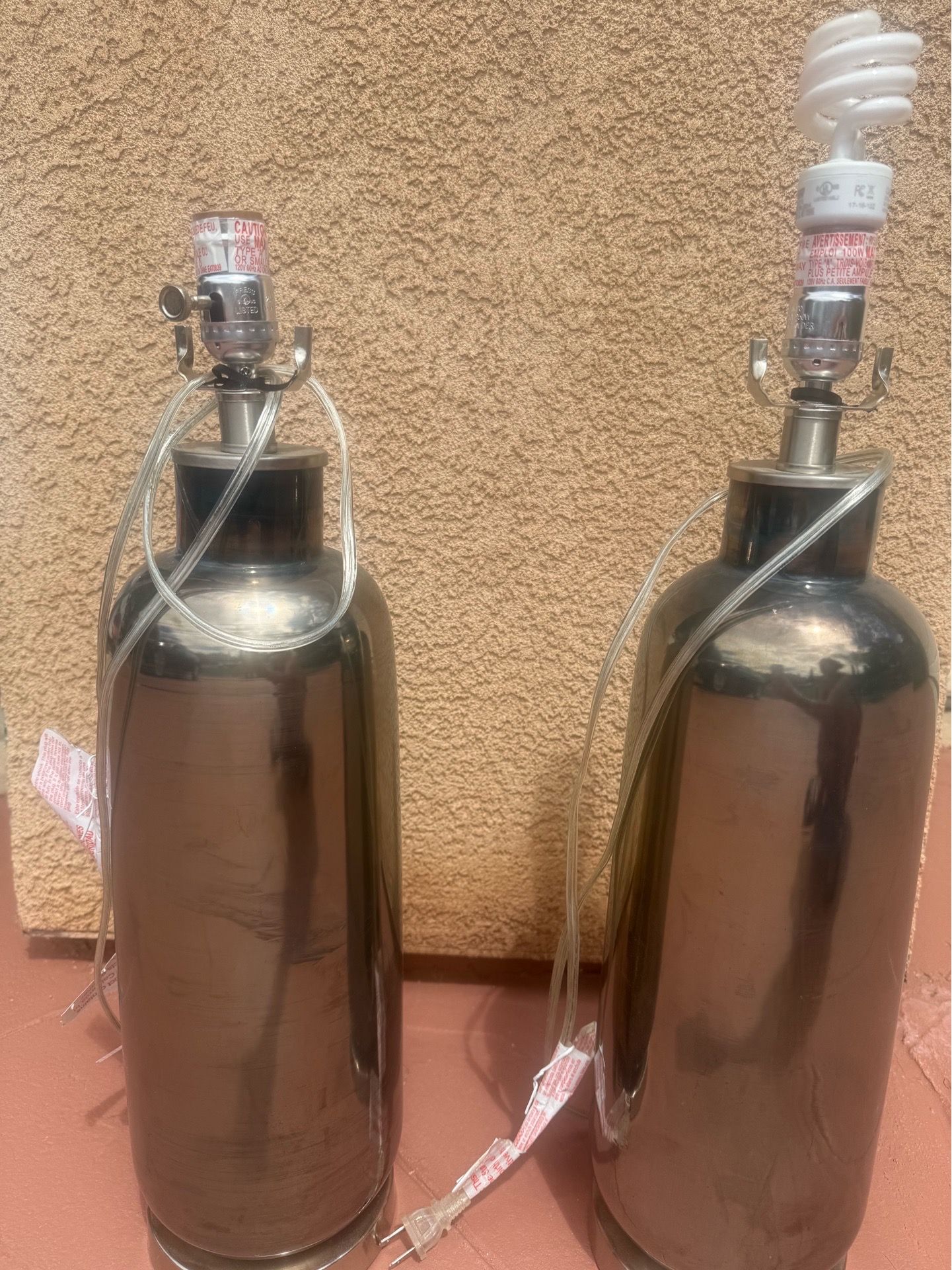 New set of table lamps each $25 set $50 shade individually
