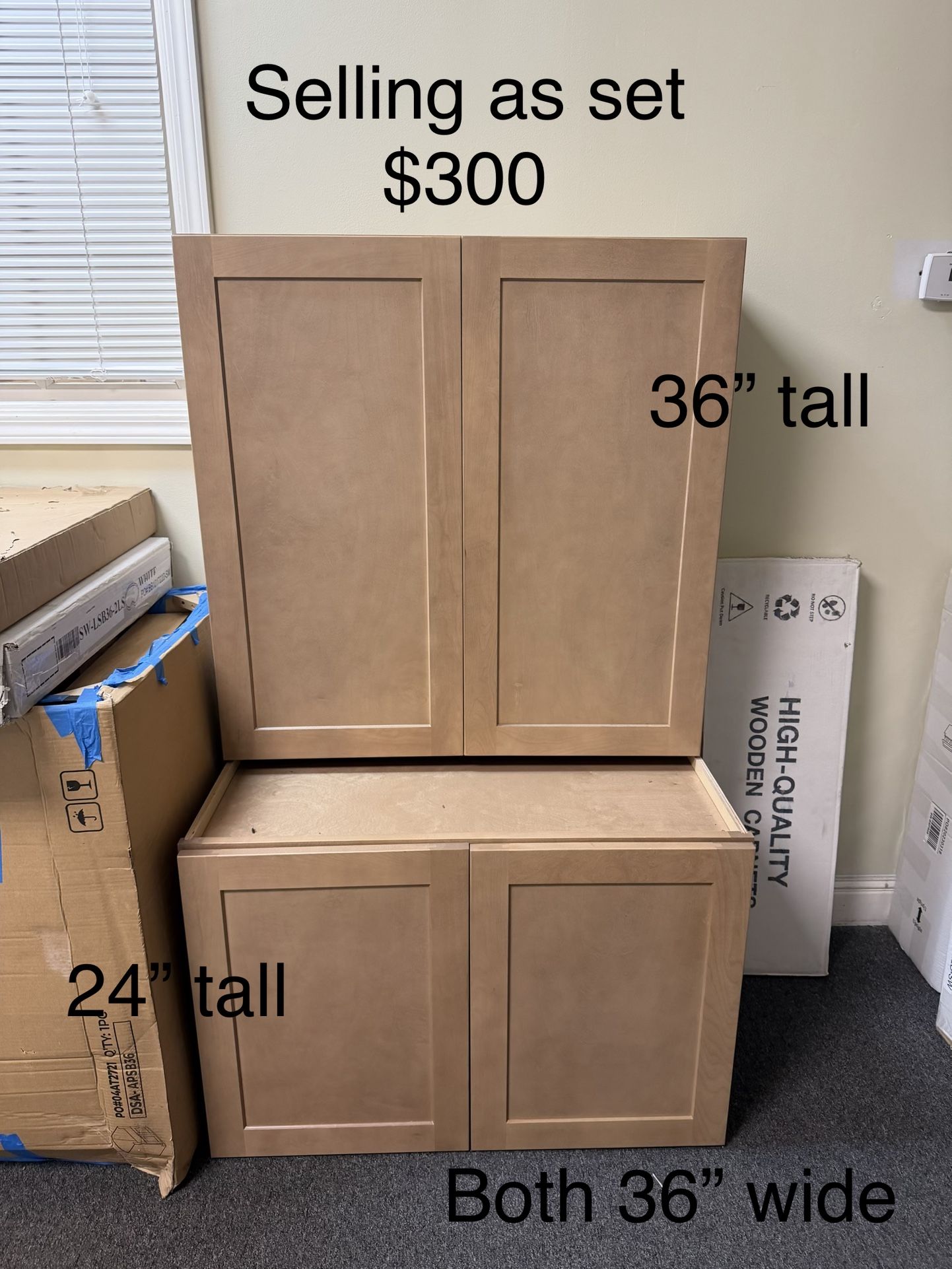 High-Quality Solid Wood Cabinets – Multiple Styles Available (Sold Individually)