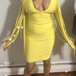 Yellow Offbrand Maxi Dress