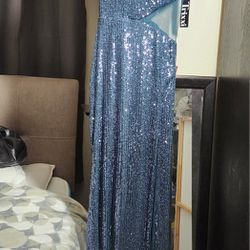 Mermaid Bodycon Sequin Gown Sz 5