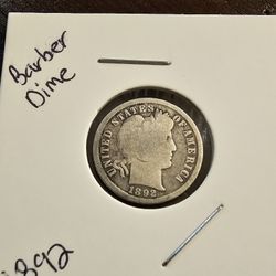 1892 Barber Dime