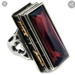 Pope Alexander's Poison Casket Ring Swarovski Crystal Size 8
