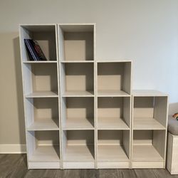 Set Of 4 Bookshelves/cubbies Organizers  For Toy Storage, Books, Decor