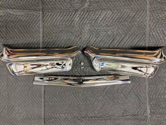 1963 IMPALA Front & Back Bumpers & Bolts Freshly Chromed