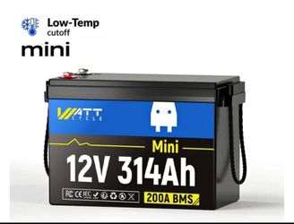 WattCycle 12V 314Ah Compact LiFePO4 Battery | 4.01kWh, 200A BMS - Top RVs Battery for First-Time Buy
