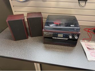 Boytone Turntable Stereo System with Speakers