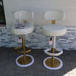 New Pair TOV Adjustable Counter Bar Stools