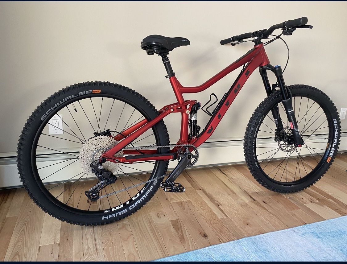 Vitus Mythique 27 Vrs Full Suspension Mountain Bike Trek, Specialized, Giant