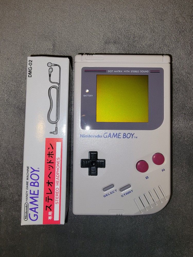 Nintendo Gameboy DMG And Original Headset (from Japan) 