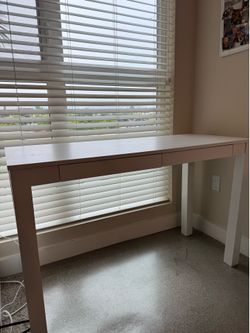 White IKEA Desk