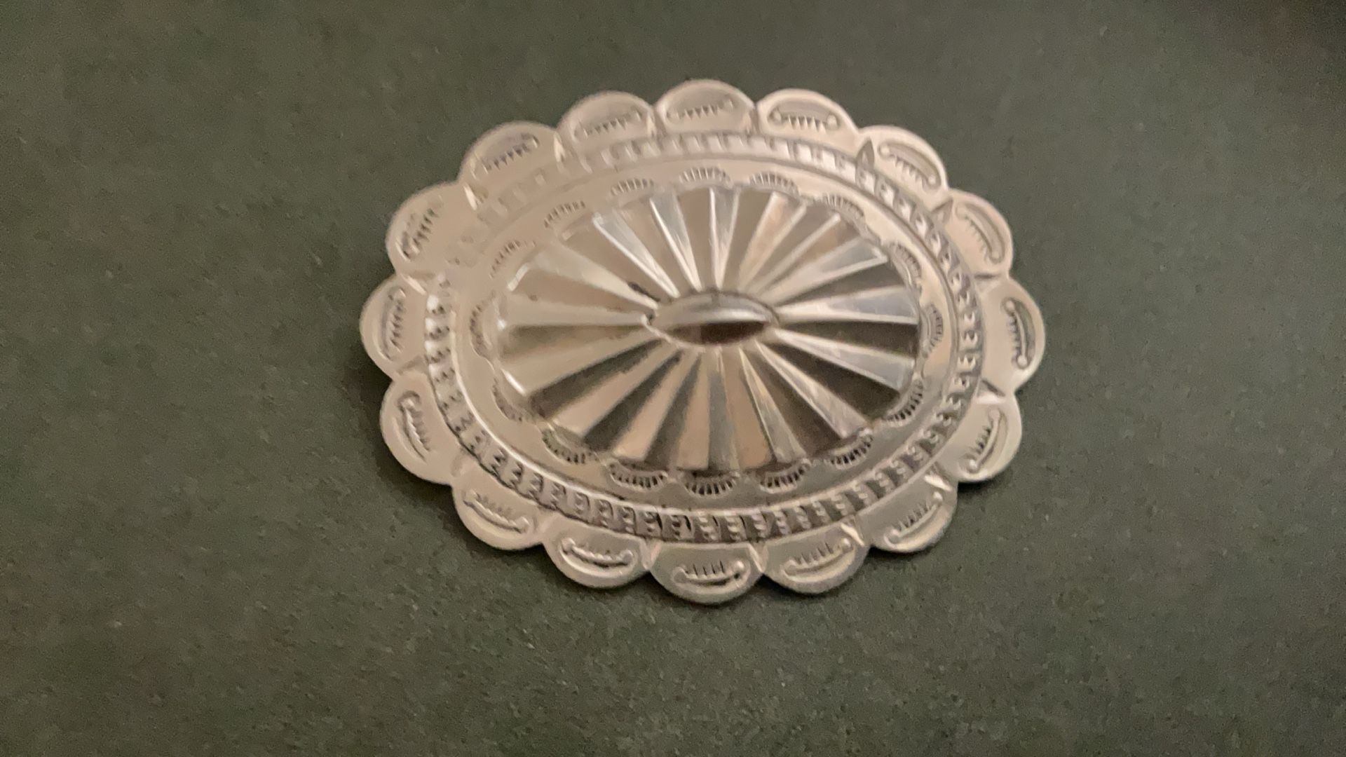 Silver Navajo Style Brooch/Pin STOCKING STUFFER!