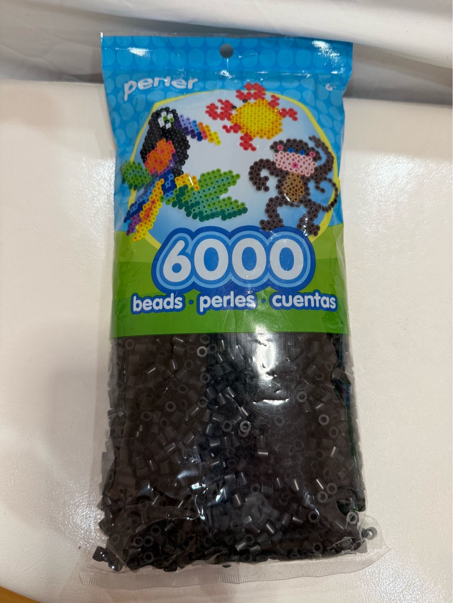 Perler bead black 6000