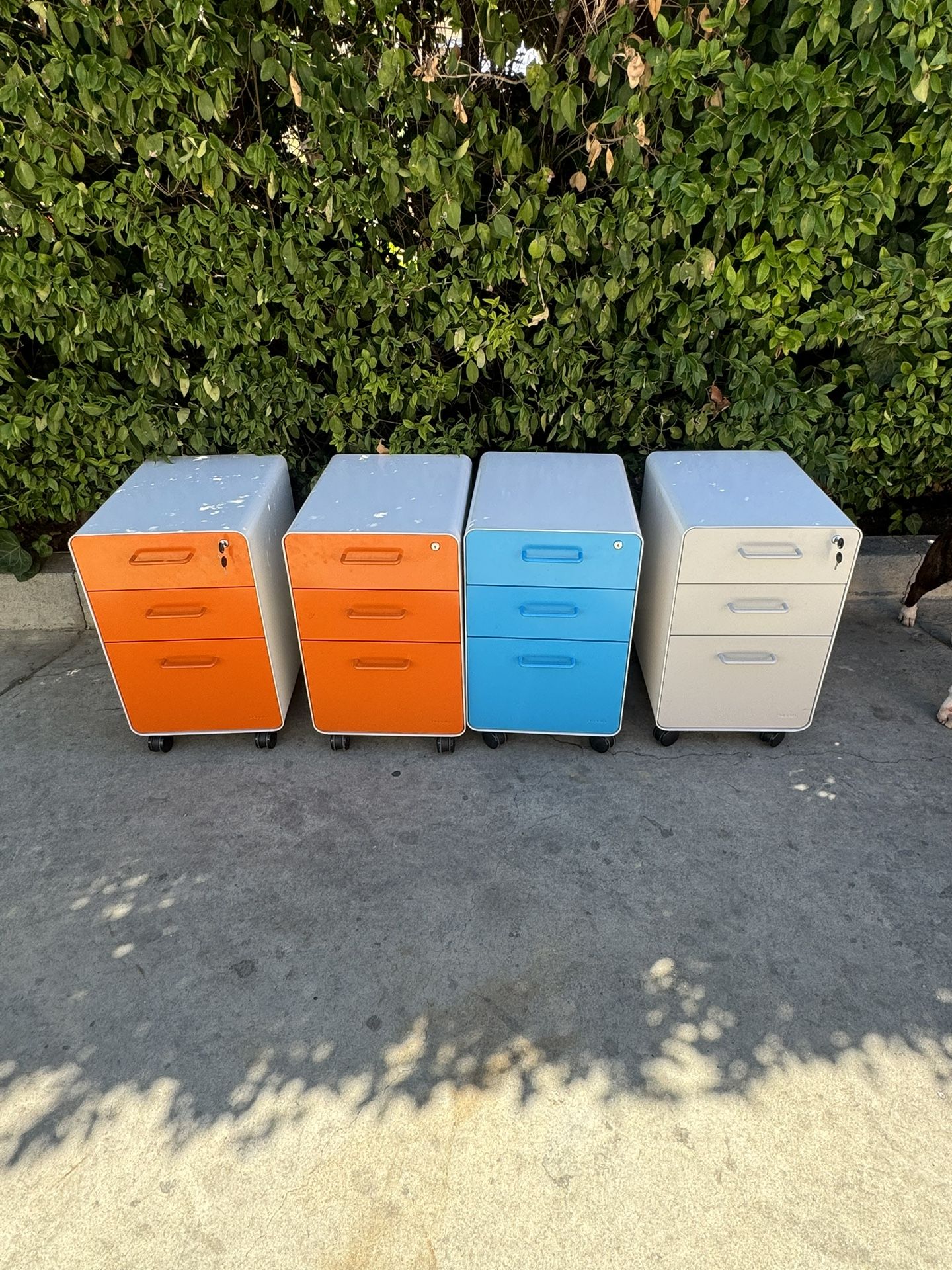 File Cabinet (3 Door) With Key By Poppin