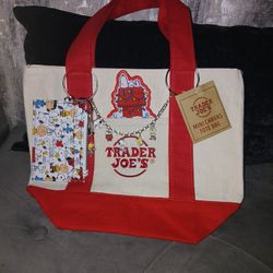 Trader Joe's Med  Size Tote Bag Mini Tote 