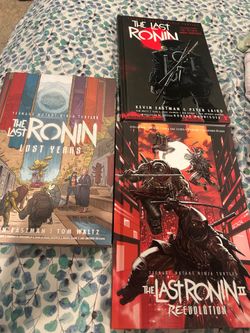 Tmnt last ronin set of three hardcover books brand new.