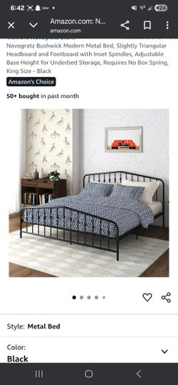 Metal King Size Bed New