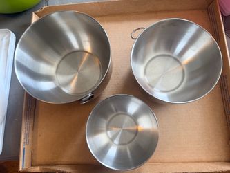 Farberware Stainless Steel Mixing Bowl Set with Lids - 3 Piece