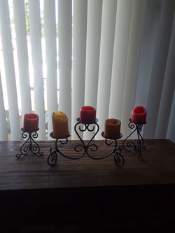 Metal candle holders